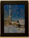 Зимний деревенский пейзаж (картина 19)